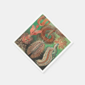 ワーム、アニリッドChetopoda by Ernst Haeckel スタンダードカクテルナプキン (角)