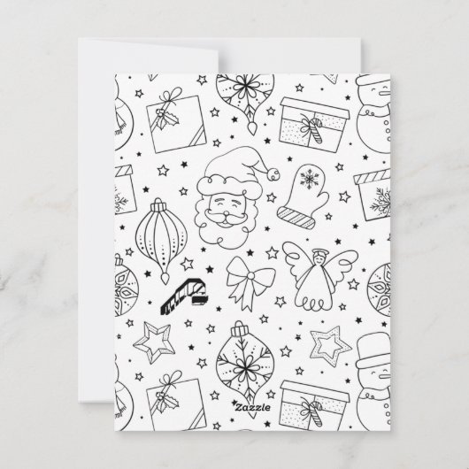 ワーメストウィッシュカップルフォトクリスマスホリデーカード シーズンカード (裏面)