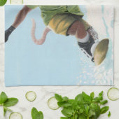 ワーラスノーボーダーファンタジーアートキッチンタオル キッチンタオル (折り畳み)