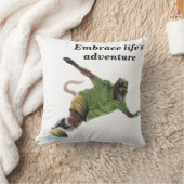 ワーラットスノーボーダーファンタジーアート装飾用クッション クッション (ブランケット)