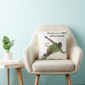 ワーラットスノーボーダーファンタジーアート装飾用クッション クッション (椅子)