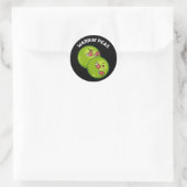 ワーリンピースピおもしろいープンダークBG ラウンドシール (バッグ)