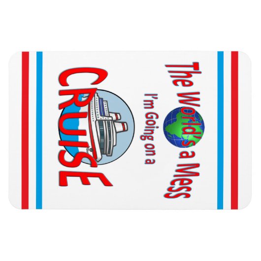 ワールドおもしろいアメイスクルーズLrg マグネット (横)