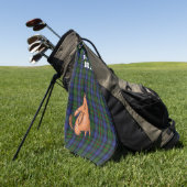 ワールドおもしろいドッグ最高のパパゴルフゴルファーのカスタマイズ ゴルフタオル (グリーン)