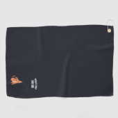 ワールドおもしろいドッグ最高のパパゴルフゴルファーのカスタマイズ ゴルフタオル (横)