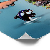 ワールドおもしろいマップ ポスター (角)