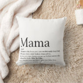 ワールドのマ最高のマ定義引用文白黒 クッション (ブランケット)