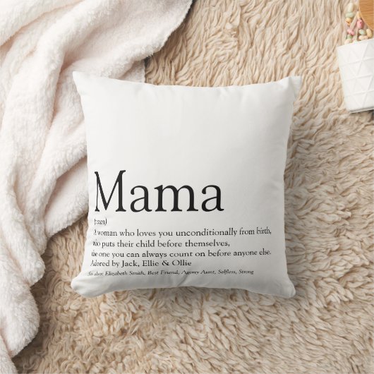 ワールドのマ最高のマ定義引用文白黒 クッション (ブランケット)