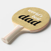 ワールドの最高のパパスパーソナライズされたクリプト金ゴールド 卓球ラケット (正面アングル)