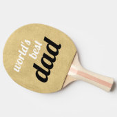 ワールドの最高のパパスパーソナライズされたクリプト金ゴールド 卓球ラケット (横)
