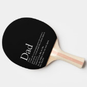 ワールドの最高のパパダディ父の定義ブラック 卓球ラケット (横)