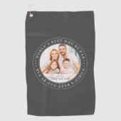 ワールドの最高のパパバイパーのクラシック写真シンプル ゴルフタオル (正面)