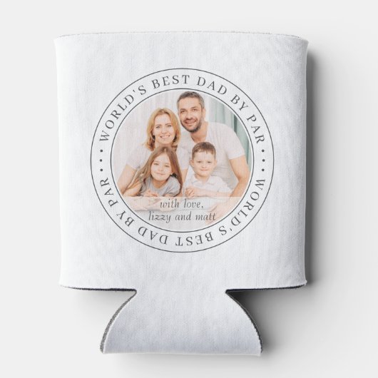 ワールドの最高のパパバイパーのクラシック写真シンプル 缶クーラー (裏面)