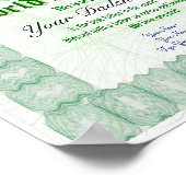 ワールドの最高のパパ証明書の作成 ポスター (角)