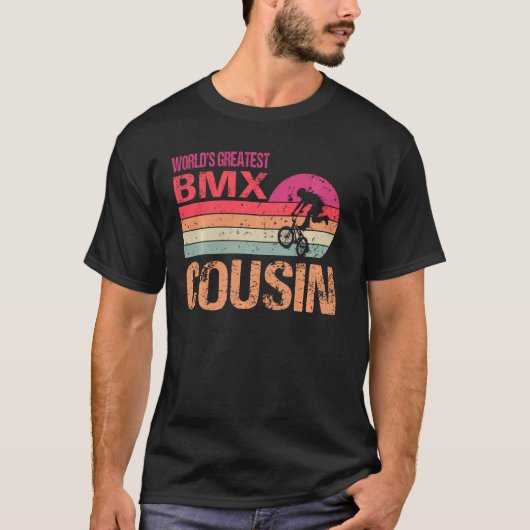 ワールドもっとも偉大S Bmxいとこのヴィンテージ母Sデイ Tシャツ (正面)