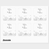 ワールドアドベンチャー疑問に思7型結婚論 スクエアシール (シート)