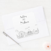 ワールドアドベンチャー疑問に思7型結婚論 スクエアシール (封筒)