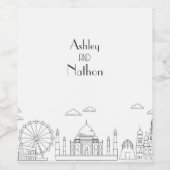 ワールドアドベンチャー疑問に思7型結婚論 ワインラベル (シングルラベル)