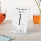 ワールドアドベンチャー疑問に思7型結婚論 台座サイン (インサイチュ)