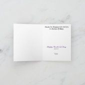 ワールドアートデイカードまたはアート先生サンキューカード カード (内部)