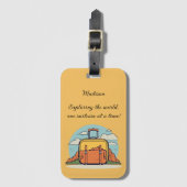 ワールドエクスプローラーズマウンテン ラゲッジタグ (正面縦)