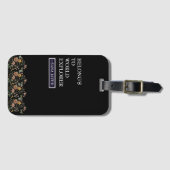 ワールドエクスプローラー モノグラム フラワーの一部 ラゲッジタグ (正面横)