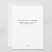 ワールドエレガントズグレートパパ | Faters Dayの写真 シーズンカード (裏面)