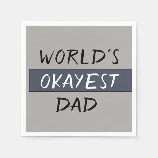 ワールドオカイストパパ おもしろい スタンダードカクテルナプキン (正面)
