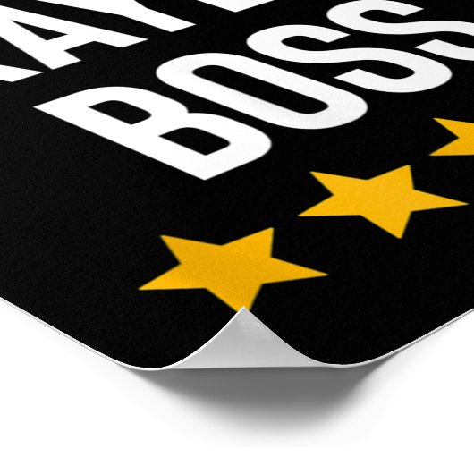 ワールドオカイストボスおもしろい誕生日クリスマスギャグG ポスター (角)