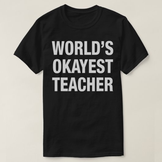 ワールドオカイスト先生t tシャツ (デザイン正面)