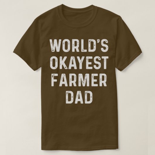 ワールドオカイスト農家パパ誇りを持った農家Tシャツフォー Tシャツ (デザイン正面)