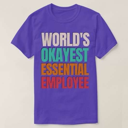 ワールドオカエスト従業員1 Tシャツ (デザイン正面)