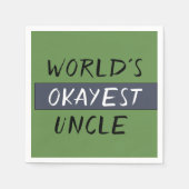 ワールドオケイエストアンクおもしろいル スタンダードカクテルナプキン (正面)