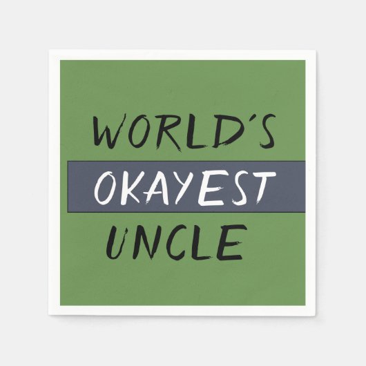 ワールドオケイエストアンクおもしろいル スタンダードカクテルナプキン (正面)