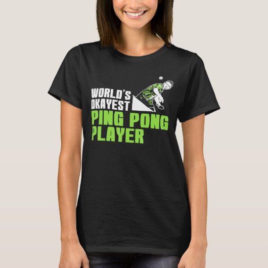 ワールドオケイエストピンポン選手 Tシャツ (正面)