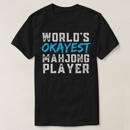 ワールドオケイエスト麻雀プレーヤー Tシャツ (デザイン正面)
