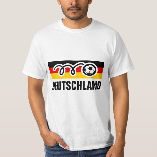 ワールドカップのサッカーファンのワイシャツ|ドイツドイツ Tシャツ (正面)