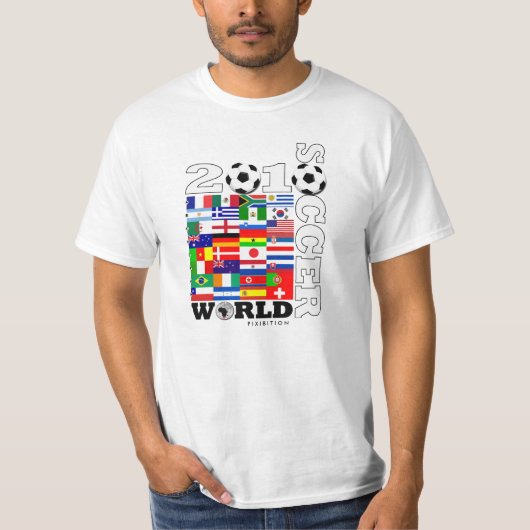 ワールドカップの2010年のTシャツのサッカーはグループに印を付けます Tシャツ (正面)