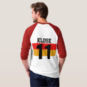 ワールドカップドイツ#11 Klose Tシャツ両側 Tシャツ (裏面フル)