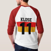 ワールドカップドイツ#11 Klose Tシャツ両側 Tシャツ (裏面)