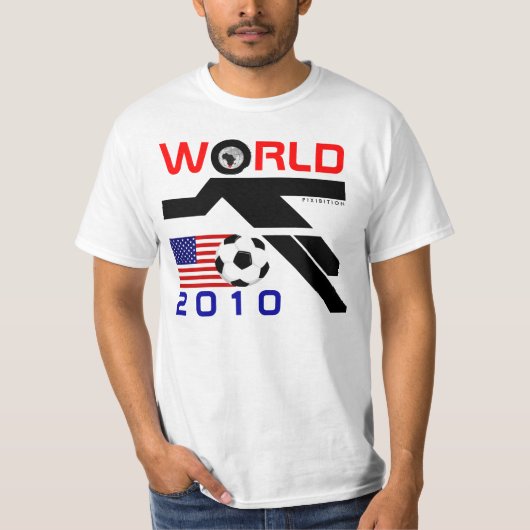 ワールドカップ2010米国のTシャツ Tシャツ (正面)