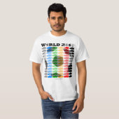 ワールドカップ2010色の靴のTシャツ2 Tシャツ (正面フル)