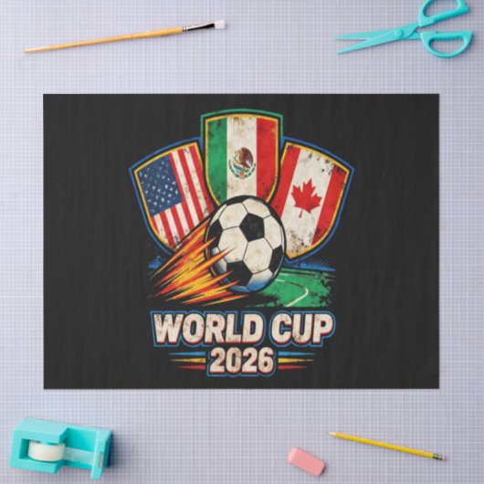 ワールドカップ2026 薄葉紙 (クラフト)