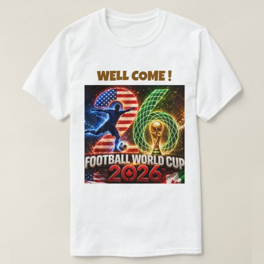 ワールドカップ2026 Tシャツ (デザイン正面)
