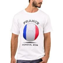 ワールドカップ、フランスのなチームのファンのためのTシャツ