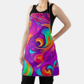 ワールドカラフル：フローパターン エプロン (インサイチュ)