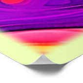 ワールドカラフル:フローパターン ポスター (角)