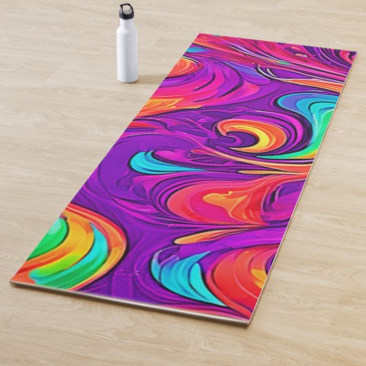 ワールドカラフル：フローパターン ヨガマット (インサイチュ)