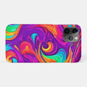 ワールドカラフル:フローパターン Case-Mate iPhoneケース (裏面(横))