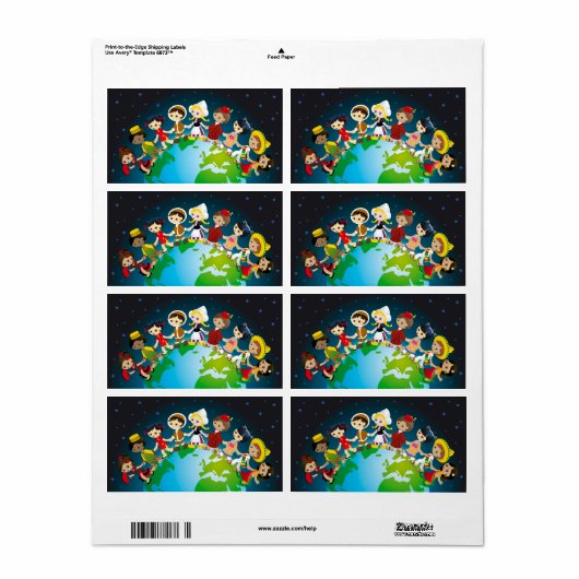 ワールドキズ ラベル (フルシート)